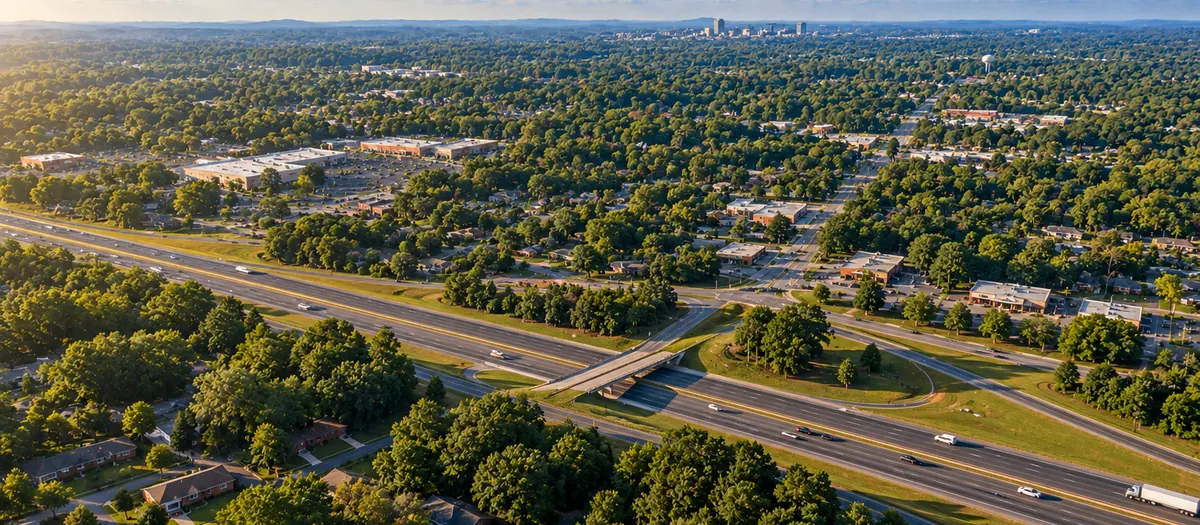 Aerial view of Archdale, NC