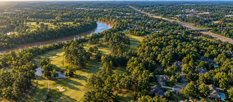 Aerial view of Clemmons, NC