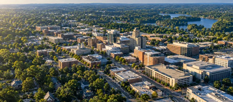 Aerial view of High Point, NC