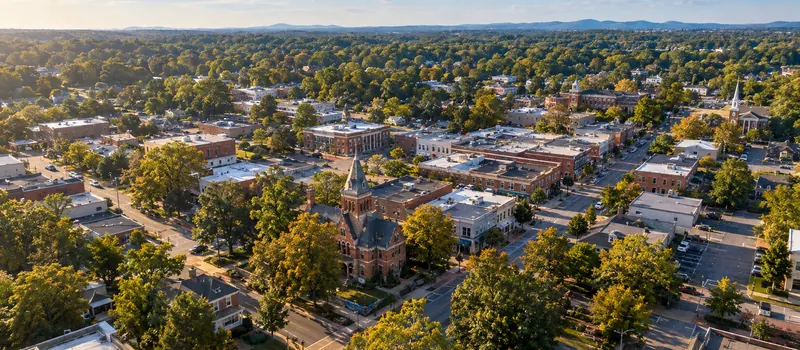 Aerial view of Kernersville, NC