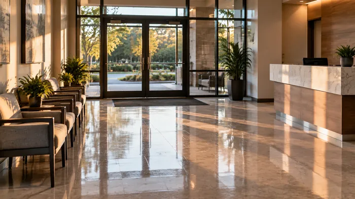 Commercial building serviced by Take Care Cleaning